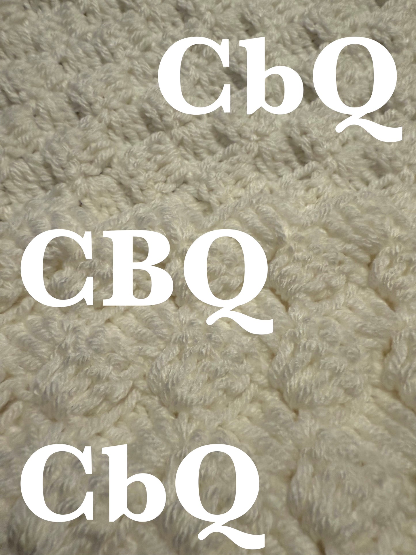 White with Pink Border Blanket (Medium)