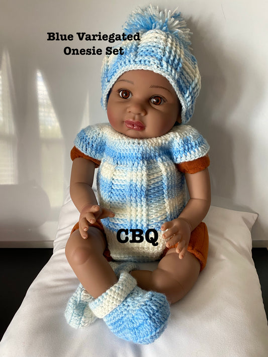 Variegated Baby Onesie Set - New born